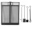 Wrought Iron Fireplace Screen Black 4 Panel Folding Safety Guard with RustResistant Coating 3