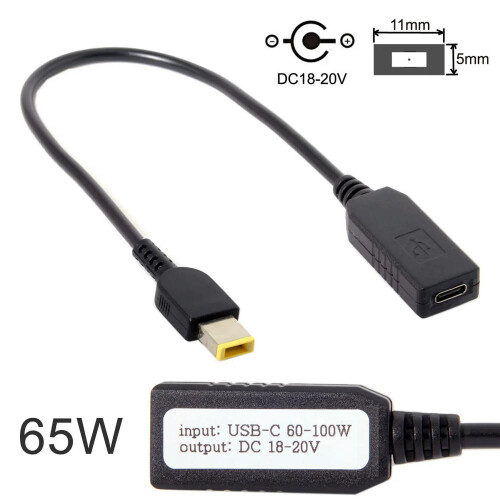 ΓΙΑ ΤΥΠΟΥ C USB3.1USB-C σε ορθογώνιο 11.0*5.0mm βύσμα τροφοδοσίας PD εξομοιωτή καλωδίου