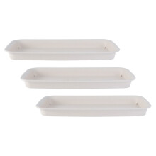 3pcs Plastic Flowerpot Trays Useful Gardening Flowerpot Base Multi-purpose Trays