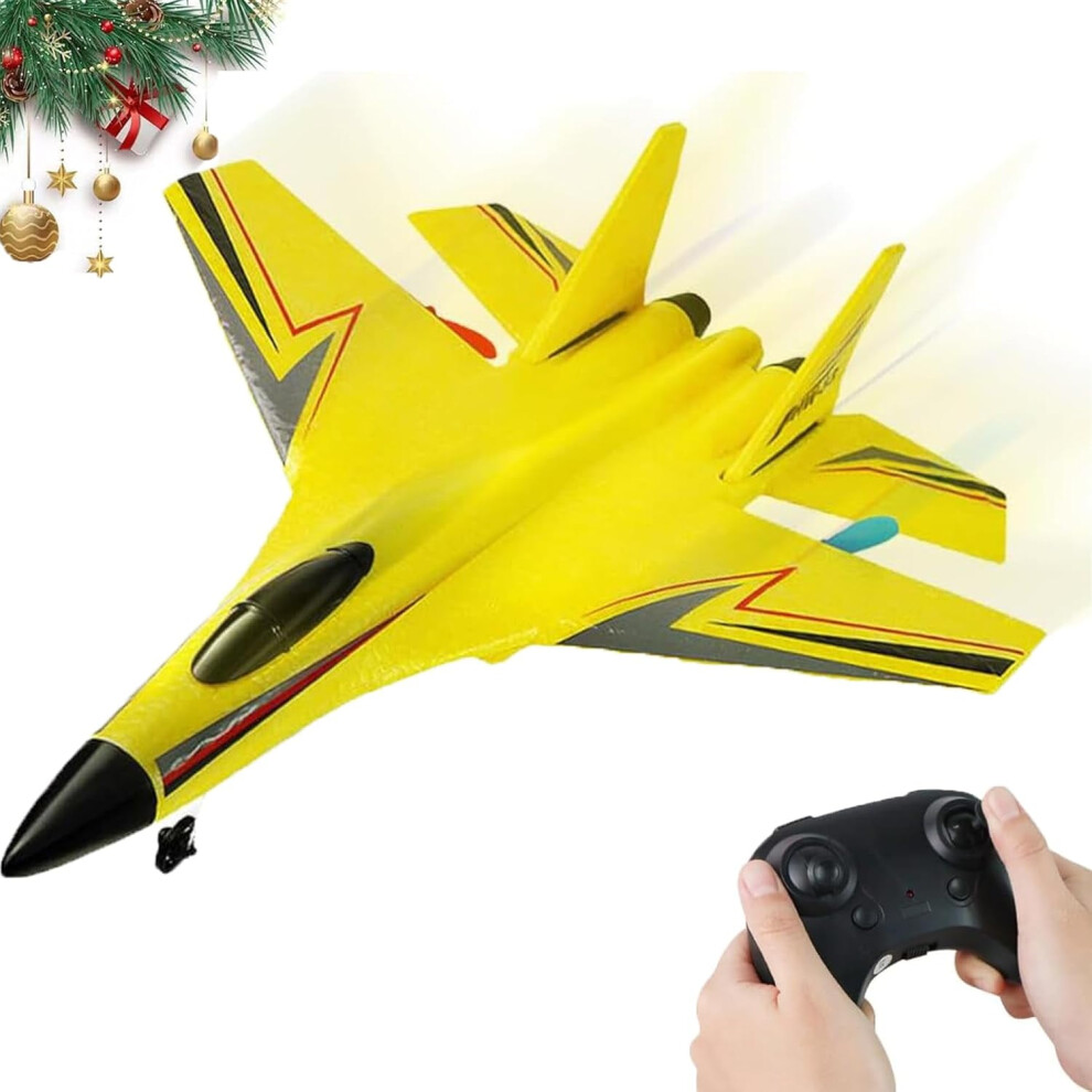 Red/Blue/Yellow 2025 New Remote Control Gravity Gliders Airplane 2.4Ghz, 2Ch, Anti-Collision Silicone Nose Rc Plane For Kids & Beginners