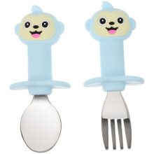 Fork Spoon Toddler Utensils Feeding Tableware Flatware Kids Dish Set Baby Silica Gel Child