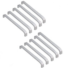 10er-Pack Edelstahl-Schrankgriffe, 128 mm, robuste Knöpfe