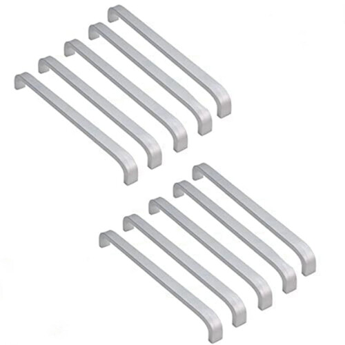 10er-Pack Edelstahl-Schrankgriffe, 128 mm, robuste Knöpfe