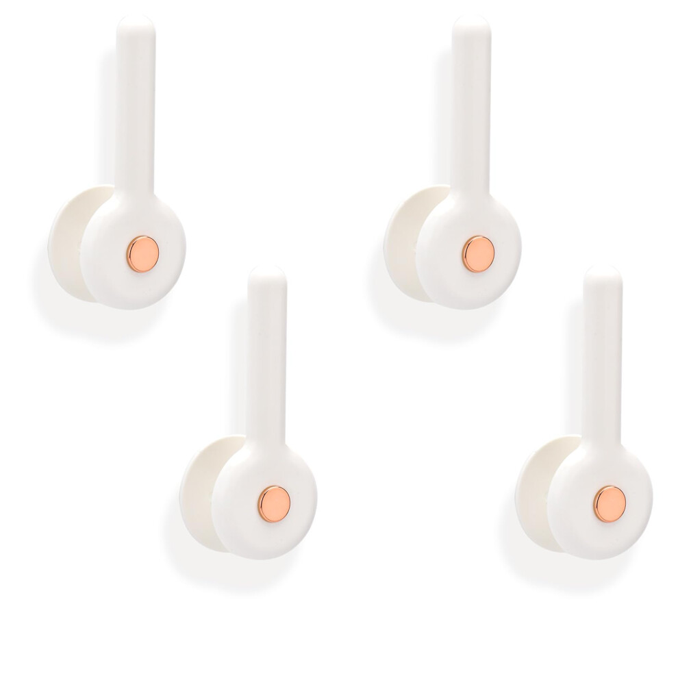 Self Adhesive Wall Hooks 4 Pack, Strong Nodrill Multipurpose Hanging For Kitchen And Bathroom 9113335052789