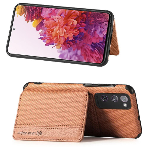Case for compatible with Samsung Galaxy S20 Fe Rfid Blocking Complete Camera Safety Stand Function Magnetic Card Holder 2