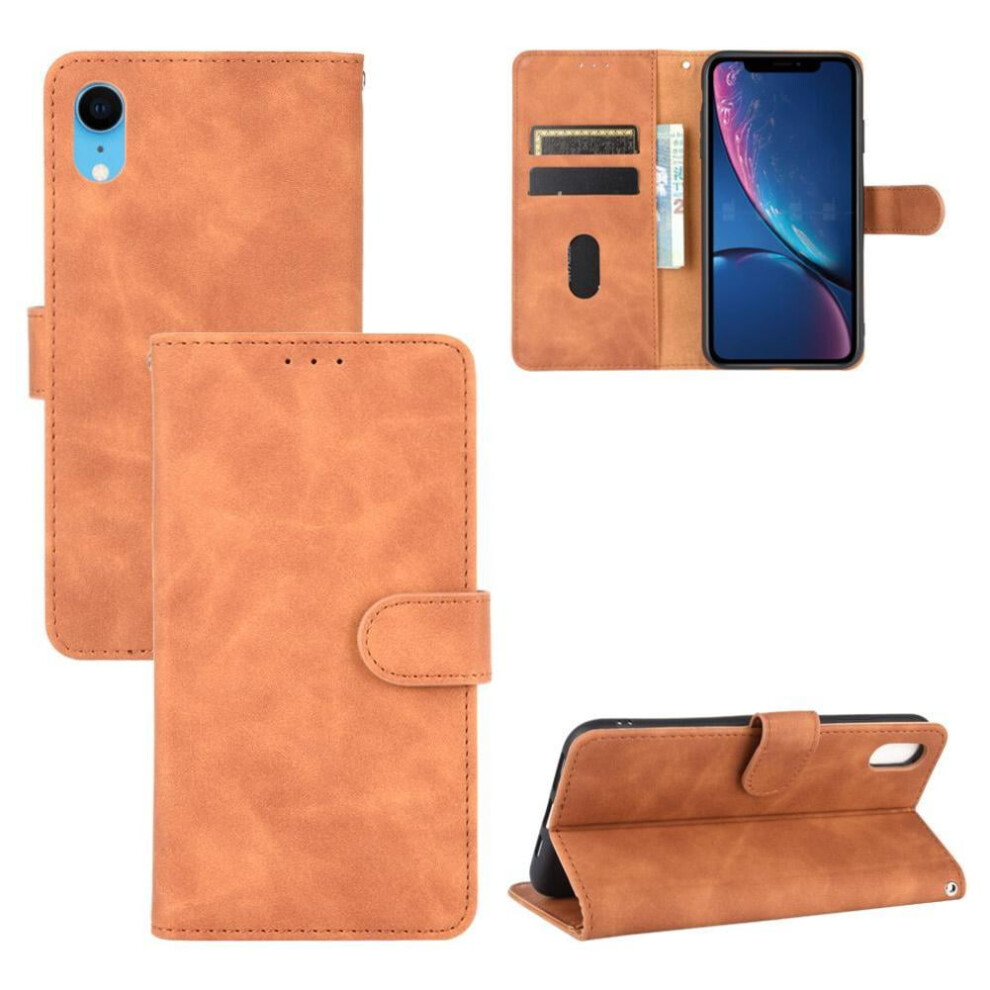 Case For Compatible With Iphone Xr Card Insertion Protective Cover Leather Folio Flip Case With Card Holder Kickstand Full Protection 9395123782850