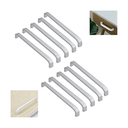 10er-Pack Edelstahl-Schrankgriffe, 128 mm, robuste Knöpfe 1