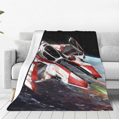 Κουβέρτα Anime Star Wars από μαλακό φανελένιο φλις, 80"x60", για κρεβάτι, καναπέ, ταξίδι, 2
