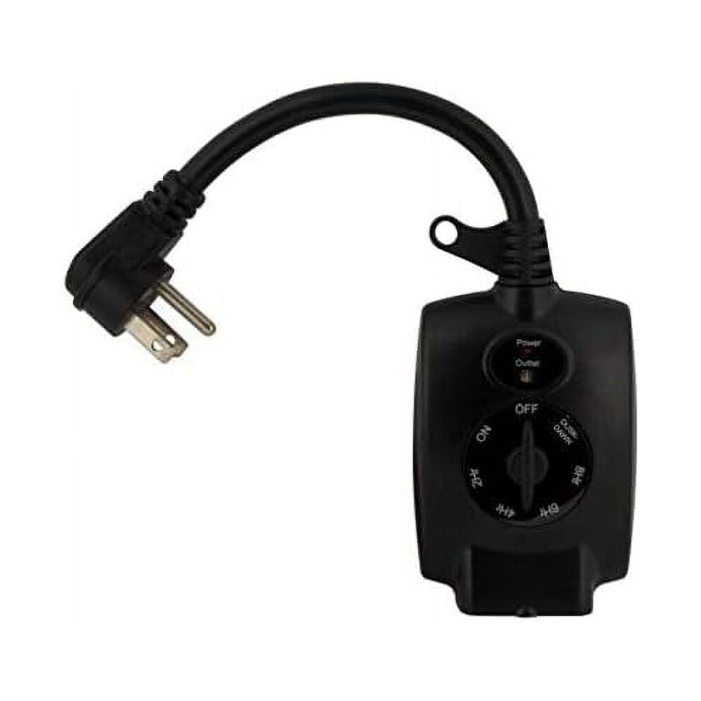 2Pcs 15 Outdoor Plug-In Mechanical Dusk To Countdown Timer With Grounded Outlet 9110895227893