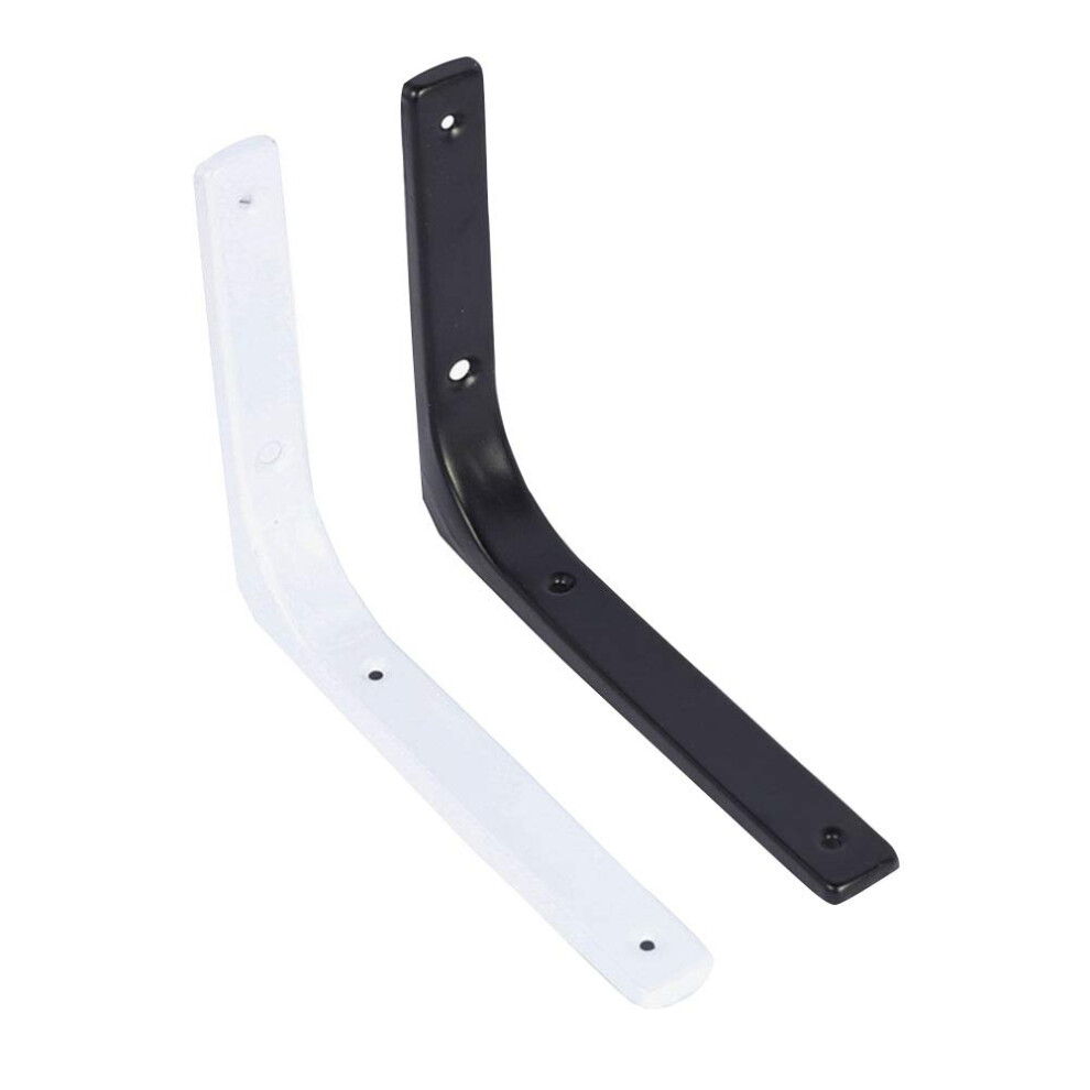 Floating Shelf Brackets Heavy Duty Rustproof Black Steel Right Angle Wall Mount 150Kg Load 9164114663061