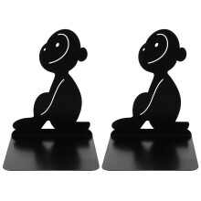 Desk Accessories 2 Pcs Bookends Storage for Books Decorative Bookshelf Metal Student