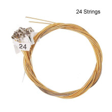AFQH 7 10 1619 21 24Strings Lyre Brass Strings Set Lyre Harp Nylon String Replacement