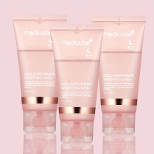XINQITE Bio Collagen Face Mask Compatible with Medicube, Deep Hydrating Firming Hydrogel Mask for Overnight Skin Care, 3PC