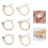 AFQH 7 10 1619 21 24Strings Lyre Brass Strings Set Lyre Harp Nylon String Replacement 3