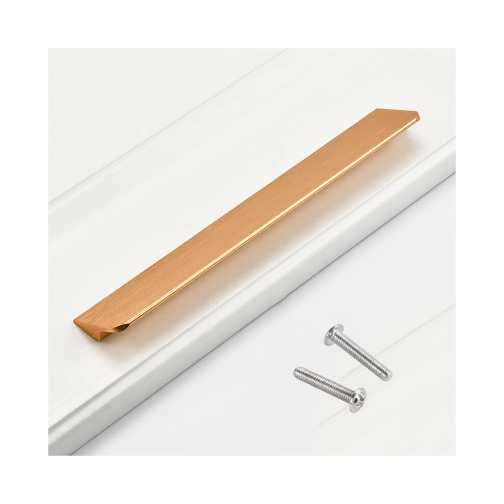 Brushed Gold Cabinet Handles 120Mm With Ergonomic Bevel Grip For Modern Kitchen And Drawer Pulls 9164114663146