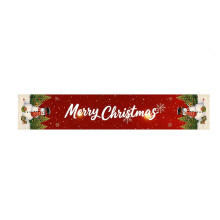 Christmas Tablecloth 70.86 Inches Long Snowman Christmas Elementsed Patterns Tablecloth Festive Decoration Table