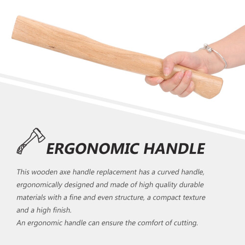 Camping Accessories 2 Pcs Wooden Handle Hatchet Replacement Simulation 2