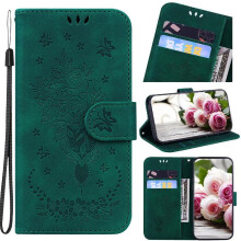 Fodral kompatibelt med Samsung Galaxy A54 5G Flip PU-läderfodral Korthållare Stativ Plånboksfodral Präglade rosblommor