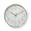 Nedis Wall Clock | Diameter: 300 mm | Plastic | Gold / White 1
