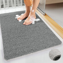 Tapis de douche antidérapant, tapis de douche en luffa pour douche intérieure, tapis de bain antidérapant pour zones de douche humides, tapis de
