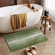Tapis de bain absorbant VALSEEL - Tapis d'entrée de salle de bain - Tapis de porte absorbant l'eau - Tapis antidérapant pour salle de bain, douche