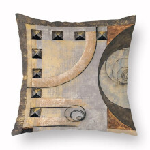 Taies d'oreiller en coton et lin, housses de coussin pour canapé et lit, décoration intérieure moderne, style écossais à rayures, coussin à