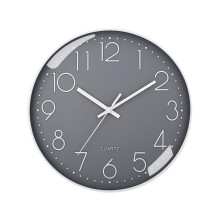 Horloge murale silencieuse à quartz ronde de 20 cm (8 pouces), fonctionne sur piles Hღ X1Z4