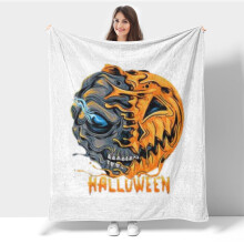 Könnyű, halloweeni flanel takaró kanapéra, ágyra, utazásra, kempingezésre, irodába, digitális nyomtatású polár takaró, puha, meleg