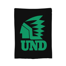 Couverture en flanelle de hockey des Fighting Sioux du Dakota du Nord, 203 x 152 cm, douce et légère pour toutes les saisons, antistatique.