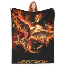 Plaid Hunger Games, polaire ultra douce et confortable en flanelle pour canapé, lit, sofa - Compatible avec le design officiel