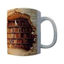 Mug bibliothèque, Tasse tendance pour couple, Gobelet à brosse à dents Art Sense Nordic, Gobelet de lavage en plastique, Mug multifonction