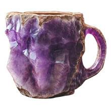 Tasses à café en cristal minéral YUEtays, aspect haut de gamme, tasses en cristal naturel, cadeau d'anniversaire ou de Noël, adaptées à une