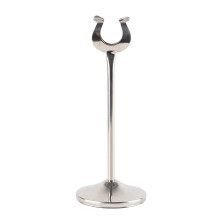Porte-numéros en acier inoxydable - Support de numéro de table en forme de U avec pince, idéal pour les mariages, les fêtes et les restaurants.