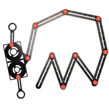Gabarit de pose de carrelage pliable, réglable et multi-angles, idéal pour les menuisiers et les carreleurs - 17,5 x 2 pouces