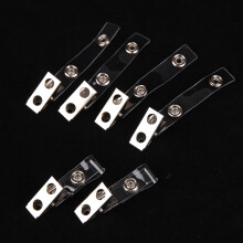 Winysin100pcs Pince à double trou en métal, pince pour certificat, pince pour carte de visite, accessoires pour cordon