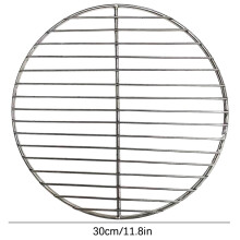 Grille de barbecue circulaire en acier inoxydable Ruhiku GW avec grille épaisse 304