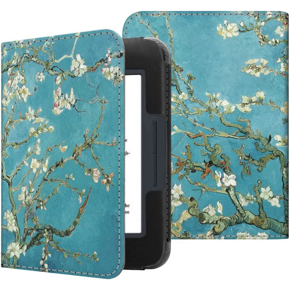 Case For Nook Glowlight 3, Slim Fit Premium Vegan Leather Folio Cover For Barnes And Noble Nook Glowlight 3 9083649010334