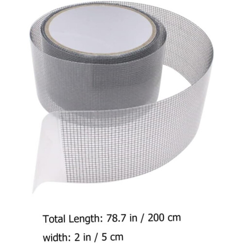 Screen  Tape SelfAdhesive Window and Door Mesh Patch Kit for Quick Hole 2