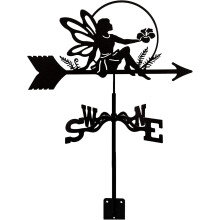 Metal Roof Garden Weathervane Butterfly Design Outdoor Wind Direction Indicator for Yard Decor