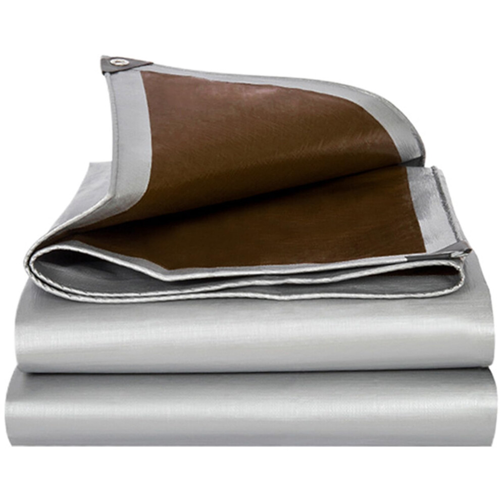 Heavy Duty Waterproof Tarp 7X26ft With Rustproof Grommets, Reinforced Poly Tarpaulin For Outdoor Roof Camping Garden 9164114663658