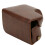 PU Leather Camera Bag for Sony A6400,Removable Battery Case,Coffee 5