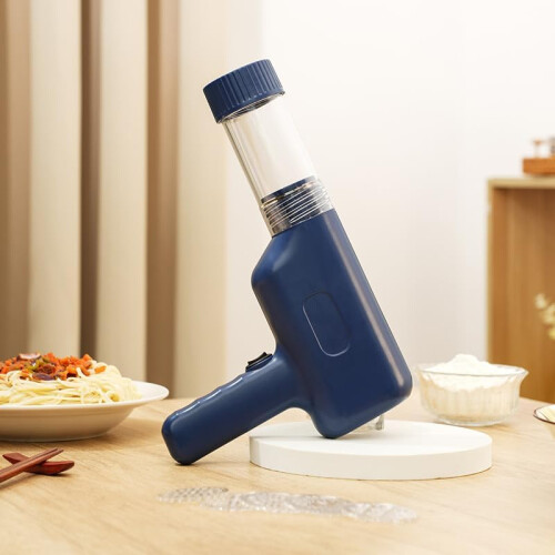 Electric Noodle Maker Wireless Automatic Operation Fast Charging Easy Clean Navy Blue Handheld 2