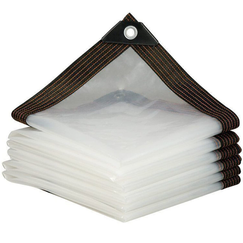 Clear Tarpaulin Waterproof Transparent Pe Tarp With Reinforced Eyelets For Outdoor Furniture 1X4m 9164114664334