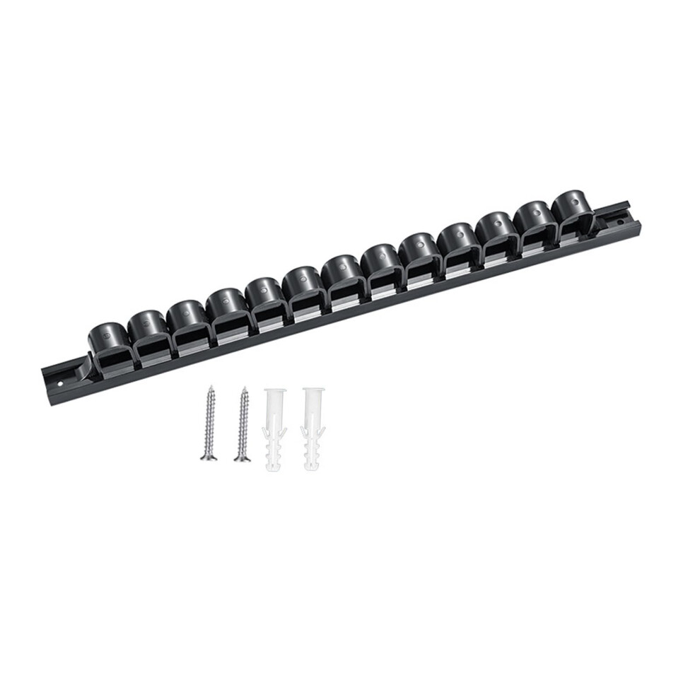 Tool Organizer Rack Wall Mounted Screwdriver And Wrench Holder For Garage Workbench Storage Black 9113335054035
