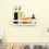 Solid Wood Wall Mounted Bookshelf, Drill Space Saving White Wooden Storage Rack Organizer 5