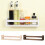 Solid Wood Wall Mounted Bookshelf, Drill Space Saving White Wooden Storage Rack Organizer 4