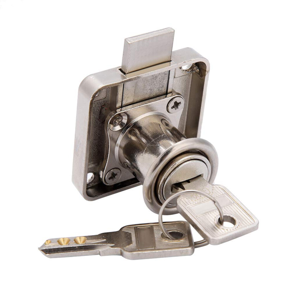 Zinc Alloy Drawer Lock With Antitheft Security For Cabinets And Office Desk Drawers, 25Mm 9113335054875