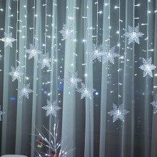 Guirlande lumineuse LED d'extérieur GARENAS pour Noël, 8 modes, étanche, compatible avec la fonction mémoire, guirlande lumineuse féérique en