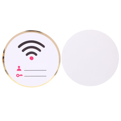 Κάλυψη πινακίδας Wifi Ακρυλική υπενθύμιση λογαριασμού και κωδικού πρόσβασης