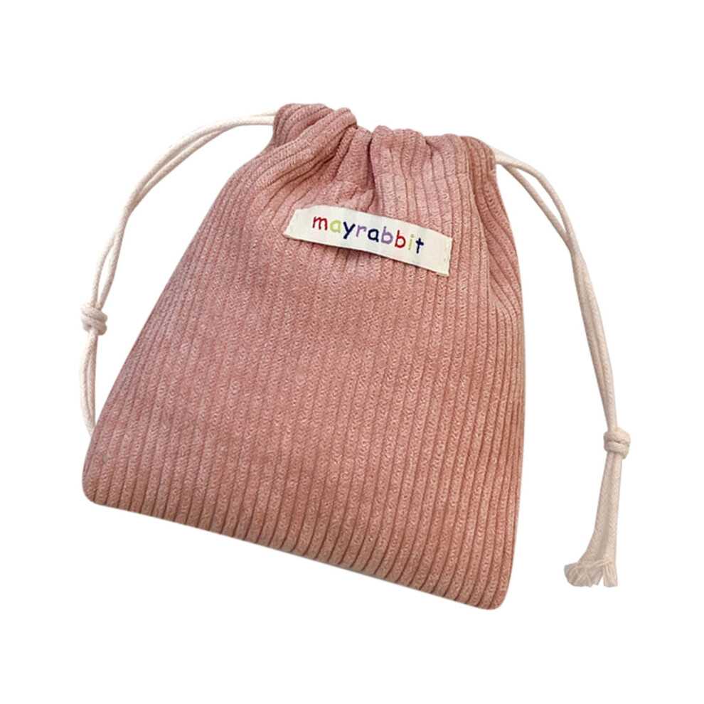 Red Btomtd Clearance,Makeup Organizer,Perfume Organizer,Corduroy Elastic Hair Tie Organizer Fragment Mouth Envelope Portable Cosmetic Storage Bag